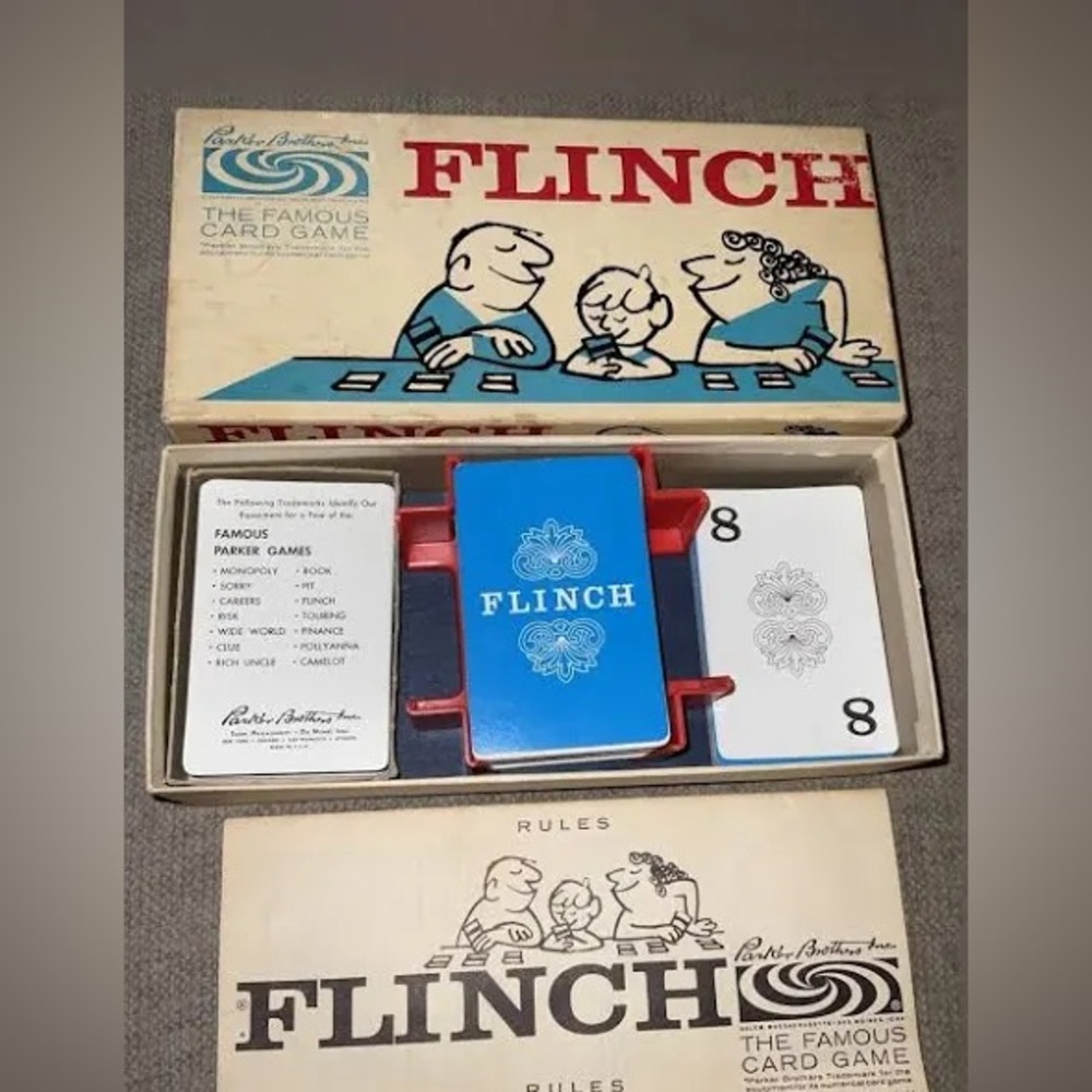 Vintage 1963 Flinch Card Game by Parker Brothers 🕰️